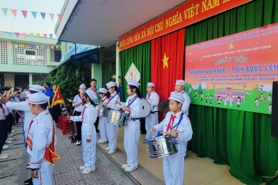 RỘN RÀNG NGÀY HỘI “THIẾU NHI VUI KHỎE – TIẾN BƯỚC LÊN ĐOÀN” NĂM HỌC 2025 – 2026