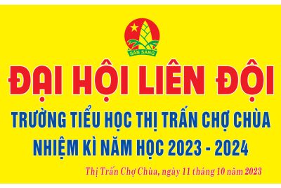 Đại hội liên đội trường TH TT Chợ Chùa – Nhiệm kỳ năm học 2023-2024