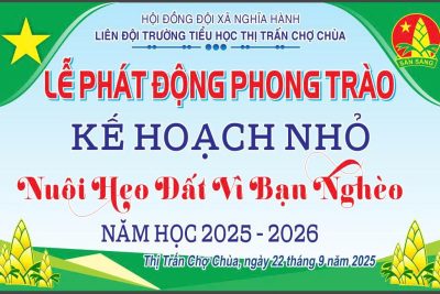 Phát động phong trào Kế hoạch nhỏ – Phong trào Nuôi heo đất vì bạn nghèo – Năm học 2025-2026